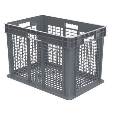 Akro-Mils® Straight Wall Container, Mesh Sides & Base, 23 3/4